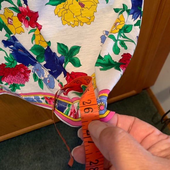 Floral cotton button down blouse size M - Picture 8 of 8